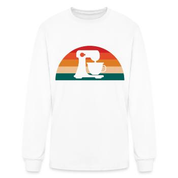 Wake And Bake Baking Mixer For Baking Lover - Men's Long Sleeve T-Shirt - white - Front