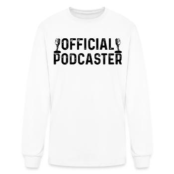 Podcast Official Podcaster - Podcast Host Podcasti - Men's Long Sleeve T-Shirt - white - Front