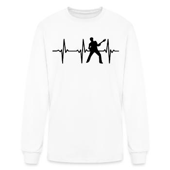 Guitar Musician Guitar Player Guitarist Guitar Hea - Men's Long Sleeve T-Shirt - white - Front