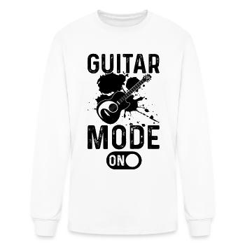 Guitar Mode On - Guitar Player Guitarist - Men's Long Sleeve T-Shirt - white - Front
