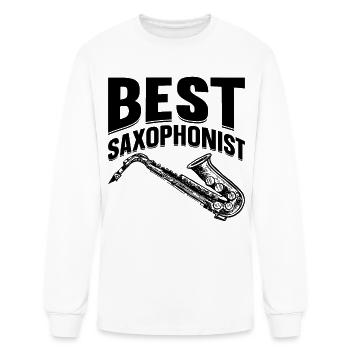 Best Saxophonist Saxophone Player Sax Player - Men's Long Sleeve T-Shirt - white - Front