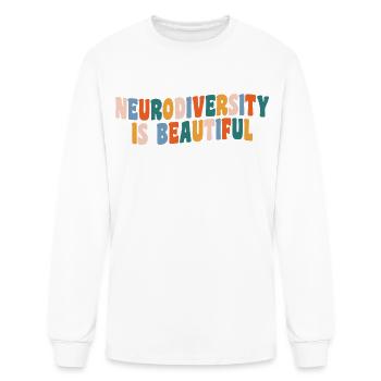 Neurodiversity Is Beautiful For Neurodiversity Awa - Men's Long Sleeve T-Shirt - white - Front