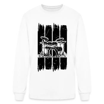 Drum Set Drummer Drum Instrument Drum Player Drum - Men's Long Sleeve T-Shirt - white - Front