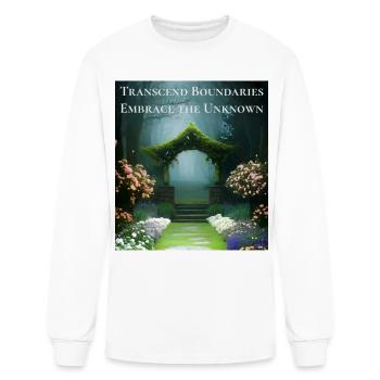 Transcend Boundaries Embrace the Unknown - Men's Long Sleeve T-Shirt - white - Front