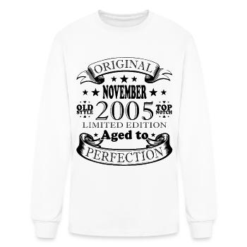 november 2005 Anniversary november 2005 november - Men's Long Sleeve T-Shirt - white - Front