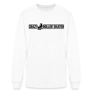 Crazy Roller Skater - Roller Skating Roller Skater - Men's Long Sleeve T-Shirt - white - Front
