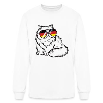 German Flag Cat German Germany Cats - Men's Long Sleeve T-Shirt - white - Front