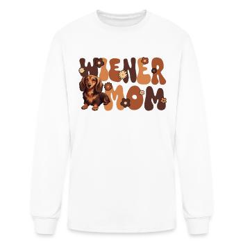Dachshund Groovy Wiener Mom - Men's Long Sleeve T-Shirt - white - Front