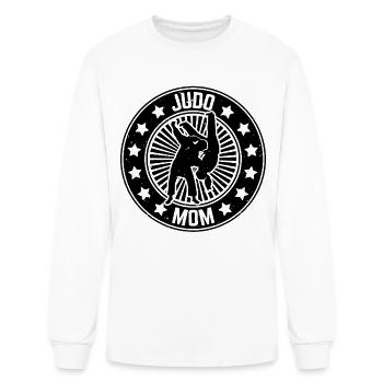 Judo Mom Judo Fighter - Men's Long Sleeve T-Shirt - white - Front