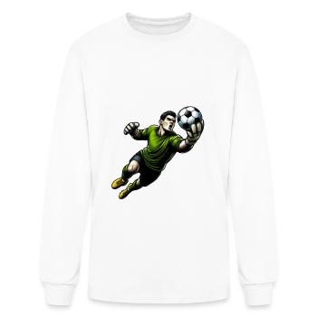 Guardian of the goal |football player |goal keeper - Men's Long Sleeve T-Shirt - white - Front
