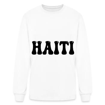 haiti 01 - Men's Long Sleeve T-Shirt - white - Front