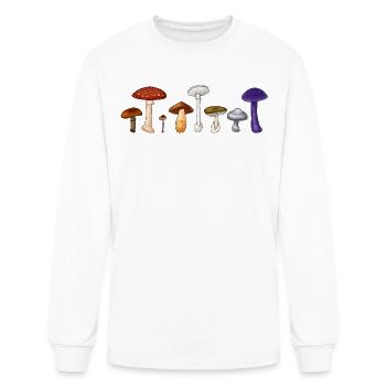 Poison Mushroom Lineup - Men's Long Sleeve T-Shirt - white - Front