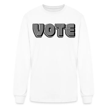 VOTE - Men's Long Sleeve T-Shirt - white - Front