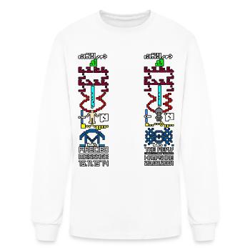 Arecibo message and the replay - Men's Long Sleeve T-Shirt - white - Front