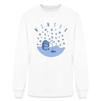 winter - Men's Long Sleeve T-Shirt - white - Front