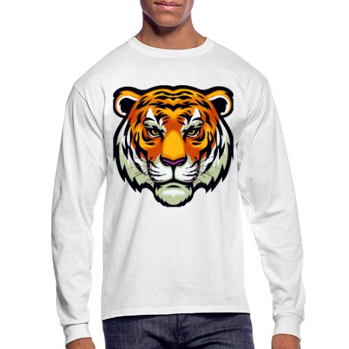 Tiger Fashion Feline Animal, Tiger Willing Success - Men's Long Sleeve T-Shirt