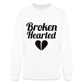 Broken hearted - Men's Long Sleeve T-Shirt - white - Front