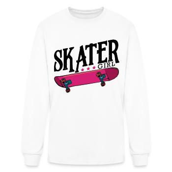 Skater Girl Skateboard Skate Skater Gift - Men's Long Sleeve T-Shirt - white - Front