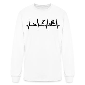 Triathlete ECG - Men's Long Sleeve T-Shirt - white - Front