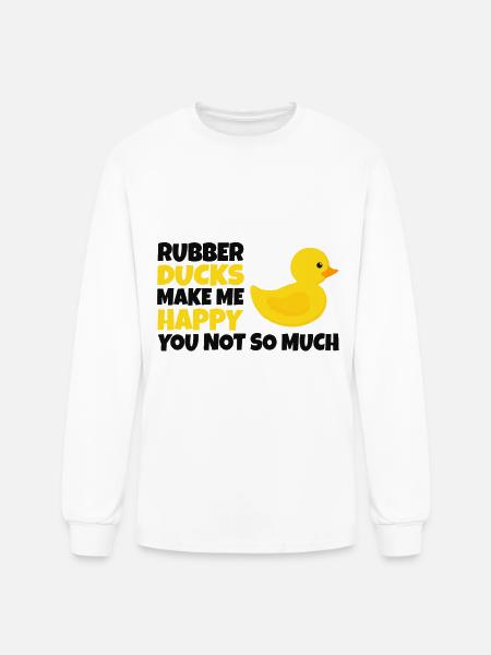 Rubber Duckie - Men's Long Sleeve T-Shirt - white
