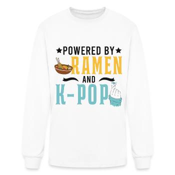 Korean Pop Ramen K-POP South Korea Gift - Men's Long Sleeve T-Shirt - white - Front