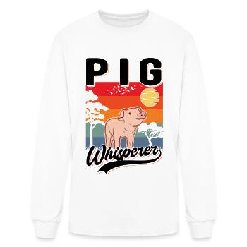 Pig Whisperer Pigs - Men's Long Sleeve T-Shirt - white - Front