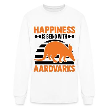 Aardvark Lucky - Men's Long Sleeve T-Shirt - white - Front
