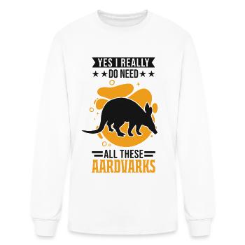 Aardvark Gift - Men's Long Sleeve T-Shirt - white - Front