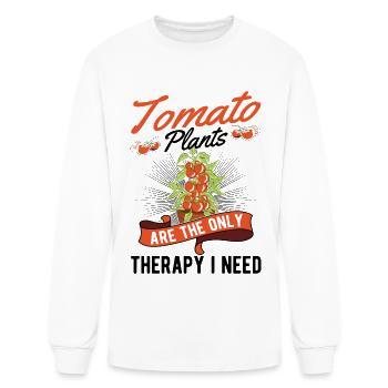 Tomato Therapy Grower Tomatoes - Men's Long Sleeve T-Shirt - white - Front