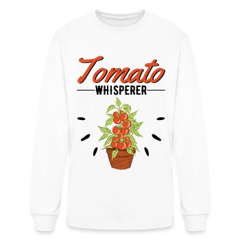 Tomato Whisperer Grower Tomatoes - Men's Long Sleeve T-Shirt - white - Front