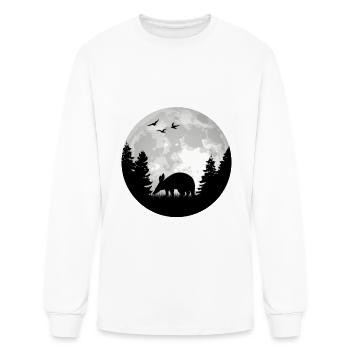 Aardvark Moon - Men's Long Sleeve T-Shirt - white - Front