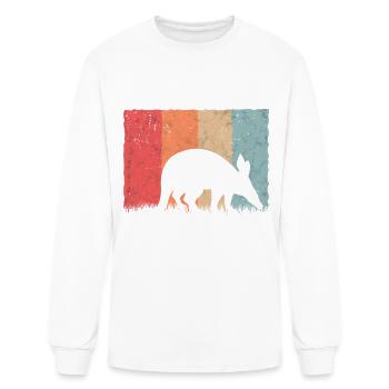 Aardvark Retro Aardvark Vintage - Men's Long Sleeve T-Shirt - white - Front