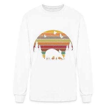 Aardvark Retro Aardvark Vintage - Men's Long Sleeve T-Shirt - white - Front