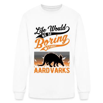 Aardvark Gift - Men's Long Sleeve T-Shirt - white - Front