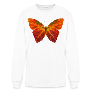 Aspen Leaf Butterfly 2 - Men's Long Sleeve T-Shirt - white - Front