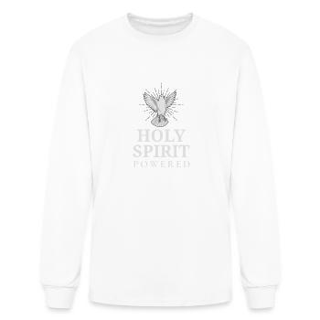Holy Spirit Powered - Men's Long Sleeve T-Shirt - white - Front