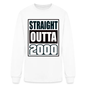 Straight Outta 2000 Birthday 2000 Born 2000 - Men's Long Sleeve T-Shirt - white - Front