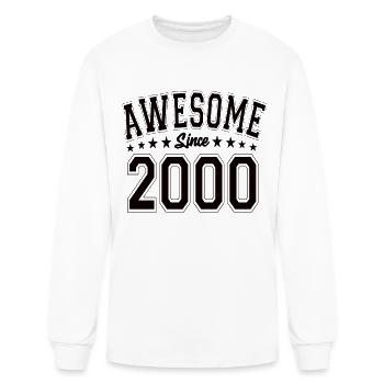 Awesome Since 2000 Birthday 2000 Vintage 2000 - Men's Long Sleeve T-Shirt - white - Front