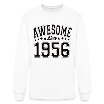 Awesome Since 1956 Birthday 1956 Vintage 1956 - Men's Long Sleeve T-Shirt - white - Front
