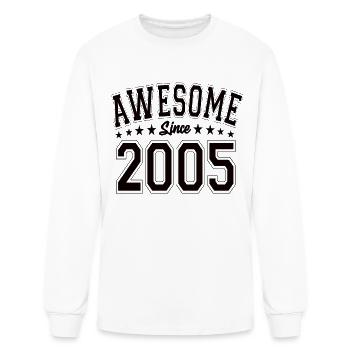 Awesome Since 2005 Birthday 2005 Vintage 2005 - Men's Long Sleeve T-Shirt - white - Front