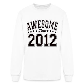 Awesome Since 2012 Birthday 2012 Vintage 2012 - Men's Long Sleeve T-Shirt - white - Front