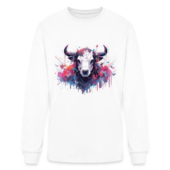 Kuhkkopf Kühne Agriculture Kälbchen - Men's Long Sleeve T-Shirt - white - Front