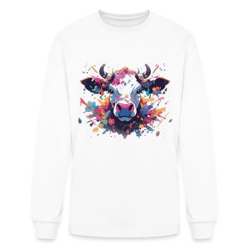Kuhkkopf Kühne Agriculture Kälbchen - Men's Long Sleeve T-Shirt - white - Front