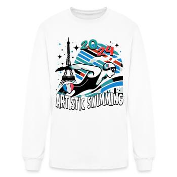 Artistic Swimming - Men's Long Sleeve T-Shirt - white - Front