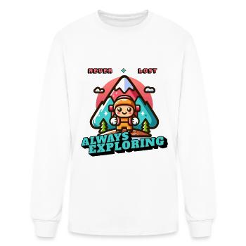Always Exploring - Men's Long Sleeve T-Shirt - white - Front