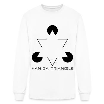 optical illusion (kaniza) - Men's Long Sleeve T-Shirt - white - Front