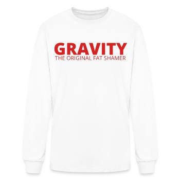 Gravity - Men's Long Sleeve T-Shirt - white - Front