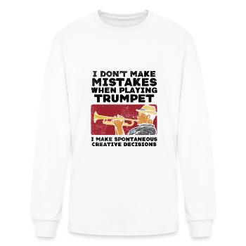Trumpet Playing A Trumpet - Men's Long Sleeve T-Shirt - white - Front