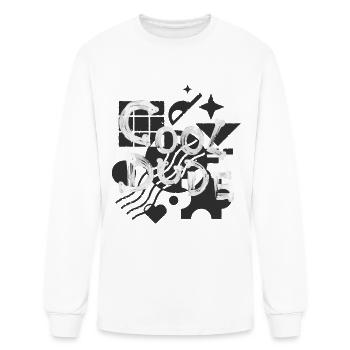 undertale cool dude - Men's Long Sleeve T-Shirt - white - Front