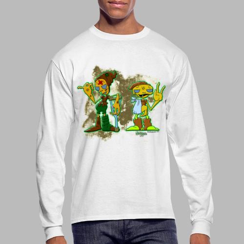 Ongher's UFO Hitchhiking Aliens - Men's Long Sleeve T-Shirt